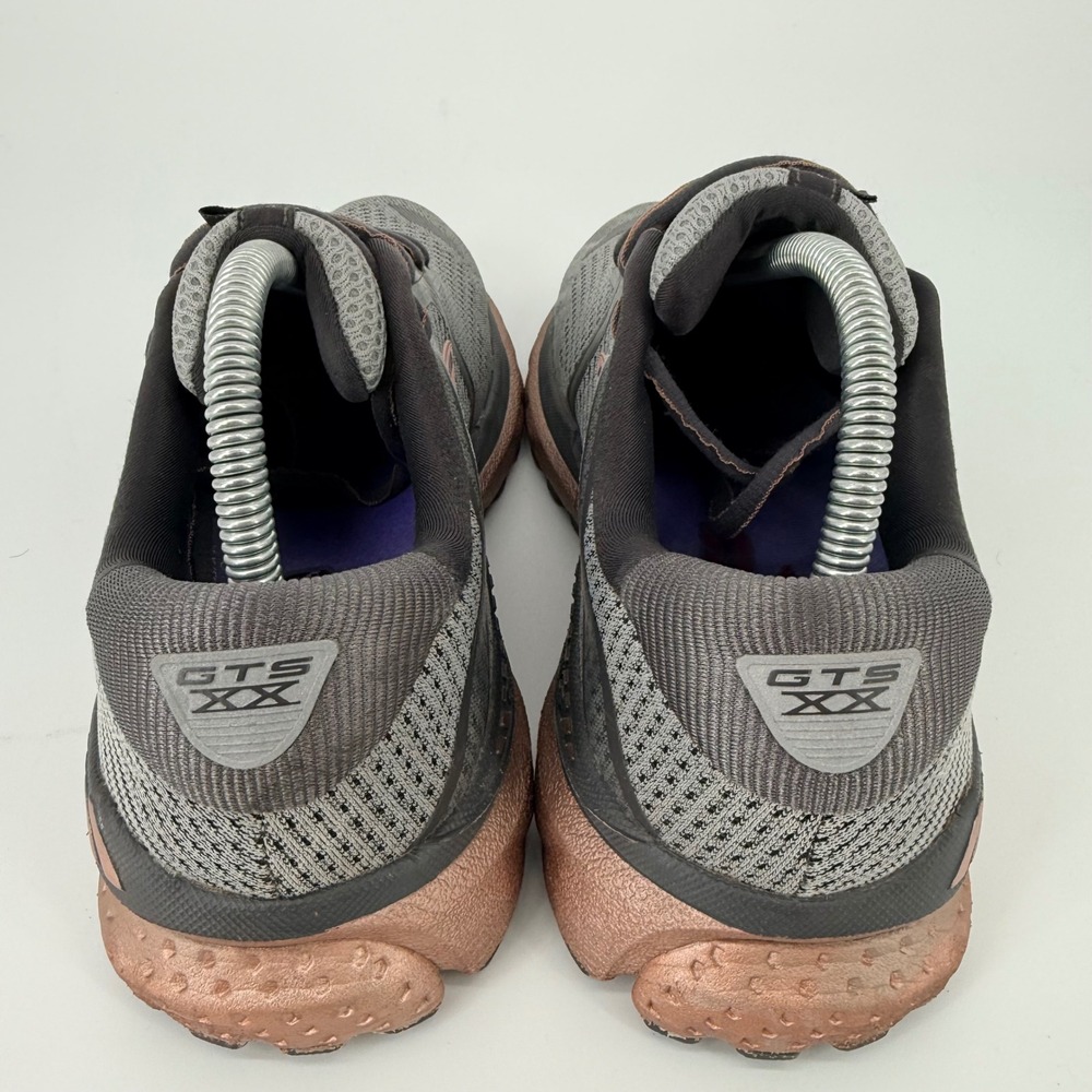 Brooks Adrenaline GTS 20 Womens Sz 9.5 Running Shoes Grey Rose Gold 1202961B045 - Picture 5 of 8